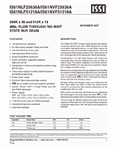 DataSheet IS61NLF51218A pdf